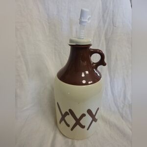 XXX Moonshine Style Plastic Jug Whirley Drink Mug W Straw 9.5 In